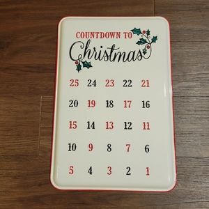 Metal Vintage Farmhouse Look Christmas Countdown Sign